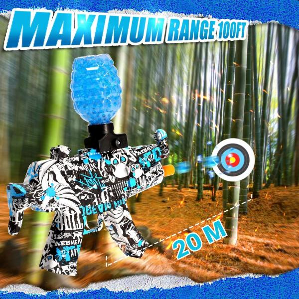 Arminha Lançador De Gel Bolinha Elétrica Automática Brinquedo - Crystal Gun Imagem de Arminha Lançador De Gel Bolinha Elétrica Automática Brinquedo