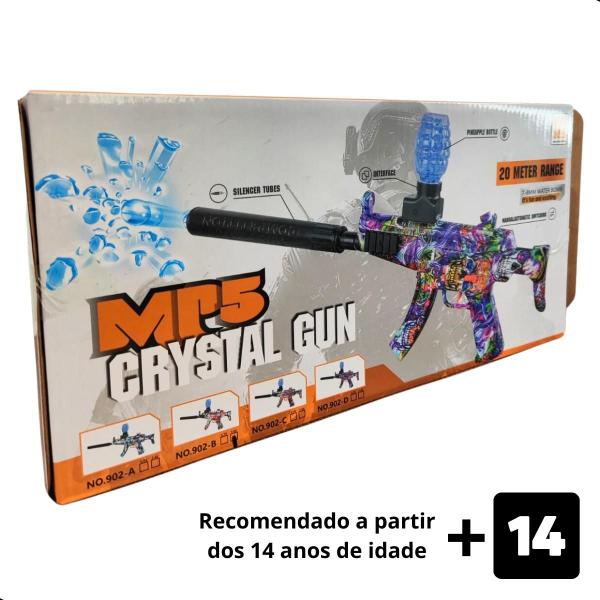 Arminha Lançador De Gel Bolinha Elétrica Automática Brinquedo - Crystal Gun Imagem de Arminha Lançador De Gel Bolinha Elétrica Automática Brinquedo