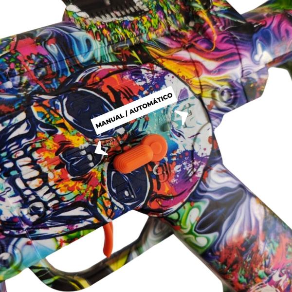 Arminha Lançador De Gel Bolinha Elétrica Automática Brinquedo - Crystal Gun Imagem de Arminha Lançador De Gel Bolinha Elétrica Automática Brinquedo