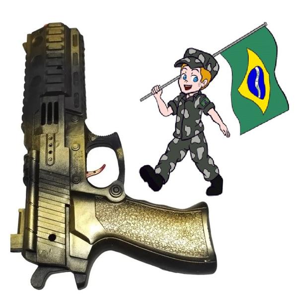 Arminha plástica brinquedo faz barulho a fricção grande - ELITE Imagem de Arminha plástica brinquedo faz barulho a fricção grande
