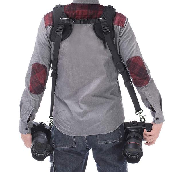 Arnês de alça de câmera ztowoto Double Shoulder para DSLR SLR Imagem de Arnês de alça de câmera ztowoto Double Shoulder para DSLR SLR