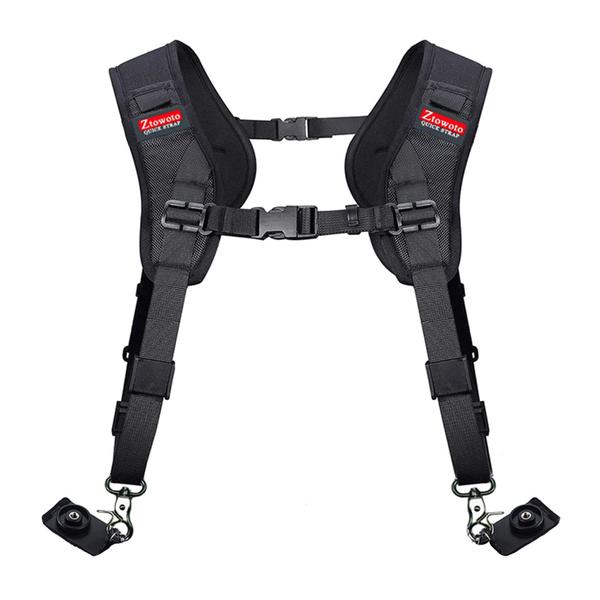 Arnês de alça de câmera ztowoto Double Shoulder para DSLR SLR Imagem de Arnês de alça de câmera ztowoto Double Shoulder para DSLR SLR