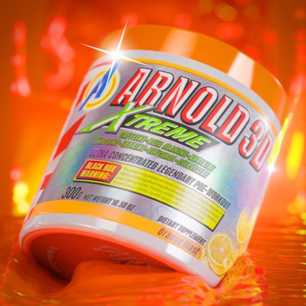 Imagem de Arnold 3d Xtreme Laranja 300g  Arnold Nutrition