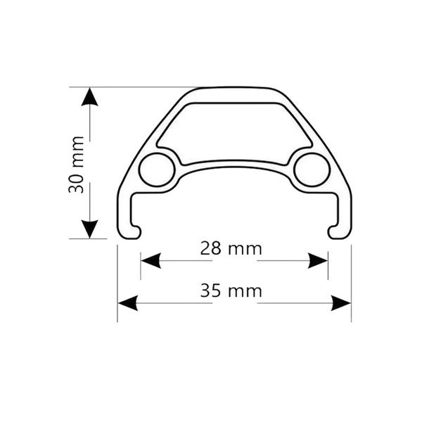 Imagem de Aro 20/36 Furos V-Maxx Lt V-Brake Downhill Freehide Vzan