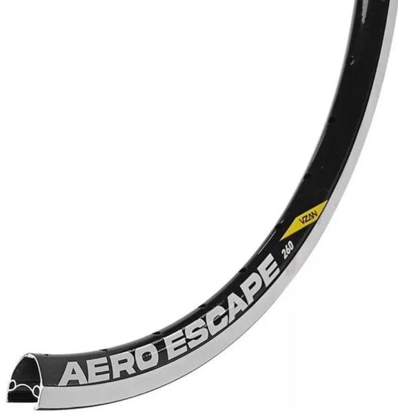 Imagem de Aro 26 1.3/8 Escape 36 Furos Freio Disco bicicleta bike  V. brake manobra cor preto