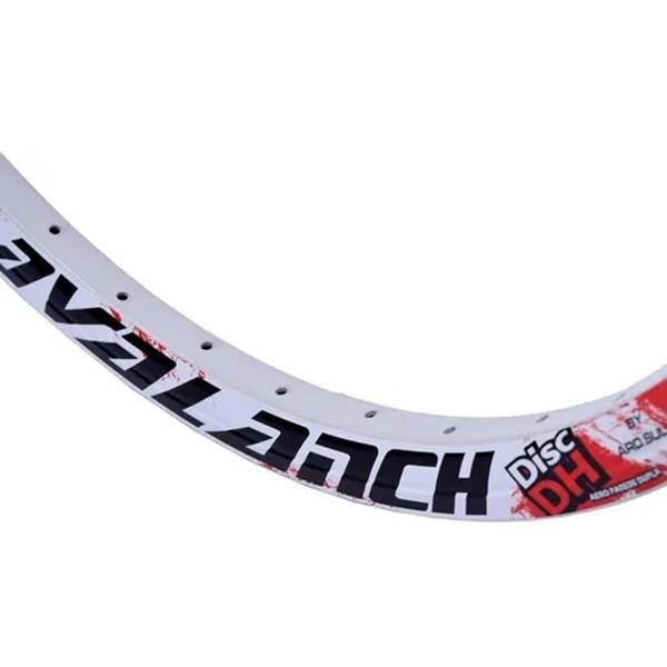 Imagem de Aro 26 Downhill Freeride Avalanch 36 Furos Branco F/ Disco