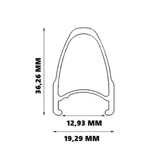 Imagem de Aro 700C Concept 20 Furos Roda Dianteira Bicicleta Speed Freio V-Brake Vzan