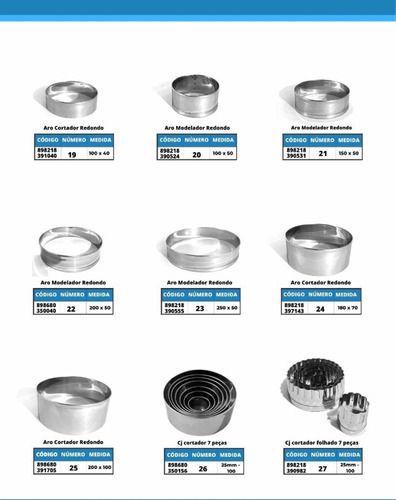 Imagem de Aro Cortador De Massa Bolo, Torta, Biscoito 15x5 Aço Inox