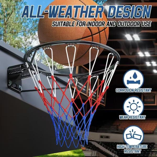 Aro de basquete Airjam de reposição de 18 polegadas montado na parede Imagem de Aro de basquete Airjam de reposição de 18 polegadas montado na parede