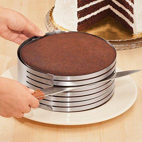 Aro fatiador cortador para bolo tortas confeitaria 30cm - MT Imagem de Aro fatiador cortador para bolo tortas confeitaria 30cm