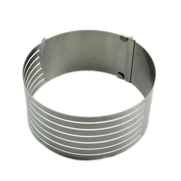 Aro fatiador cortador para bolo tortas confeitaria 30cm - MT Imagem de Aro fatiador cortador para bolo tortas confeitaria 30cm