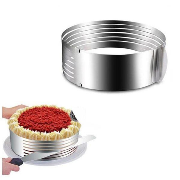 Aro fatiador cortador para bolo tortas confeitaria 30cm - MT Imagem de Aro fatiador cortador para bolo tortas confeitaria 30cm