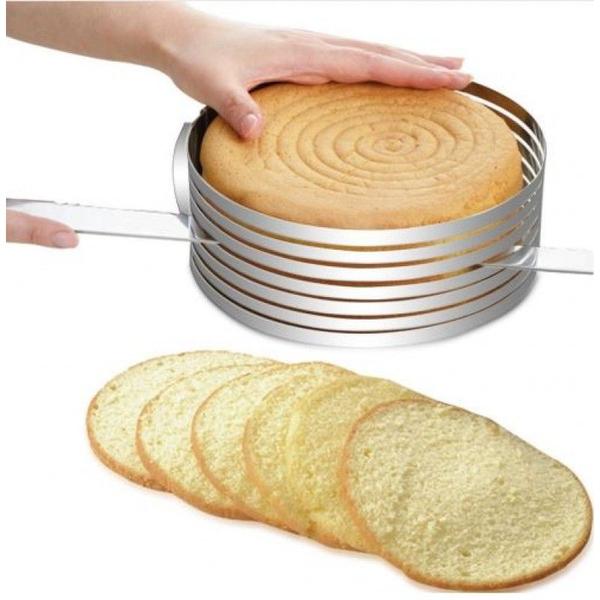 Aro fatiador cortador para bolo tortas confeitaria 30cm - MT Imagem de Aro fatiador cortador para bolo tortas confeitaria 30cm