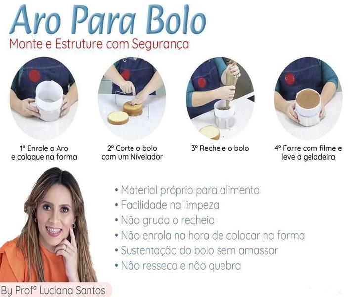 Aro Tira De Bolo Tira Cintar Bolo Em Polietileno 15Cm X 1M - Isamar Imagem de Aro Tira De Bolo Tira Cintar Bolo Em Polietileno 15Cm X 1M