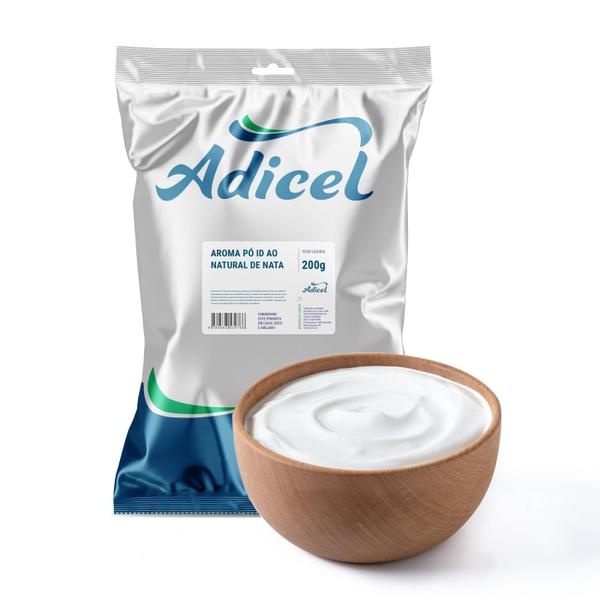 Aroma de Nata em Pó 200g - Idêntico ao Natural - Adicel Ingredientes Imagem de Aroma de Nata em Pó 200g - Idêntico ao Natural