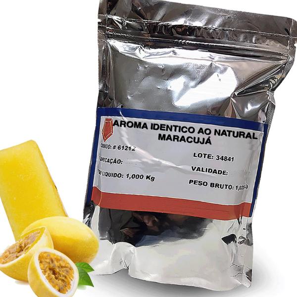 Imagem de Aroma Essência em Pó para Gelo Saborizado - Sabor Maracujá - Pct 01 Kg