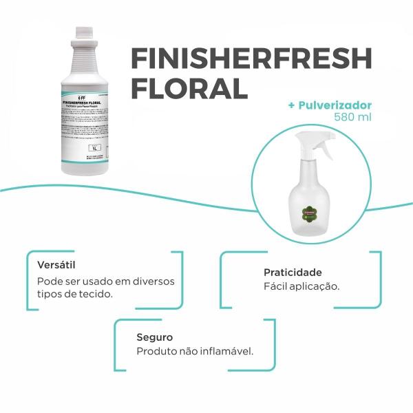 Imagem de Aromatizador De Roupas Finisherfresh Floral 1L + Borrifador