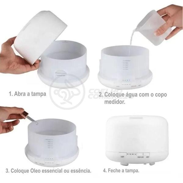 Imagem de Aromatizador Umidificador Difusor Eletrônico 300ml