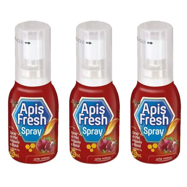 Imagem de Aromatizante Bucal Apis Fresh Spray Mel Romã 35ml Kit c/12un