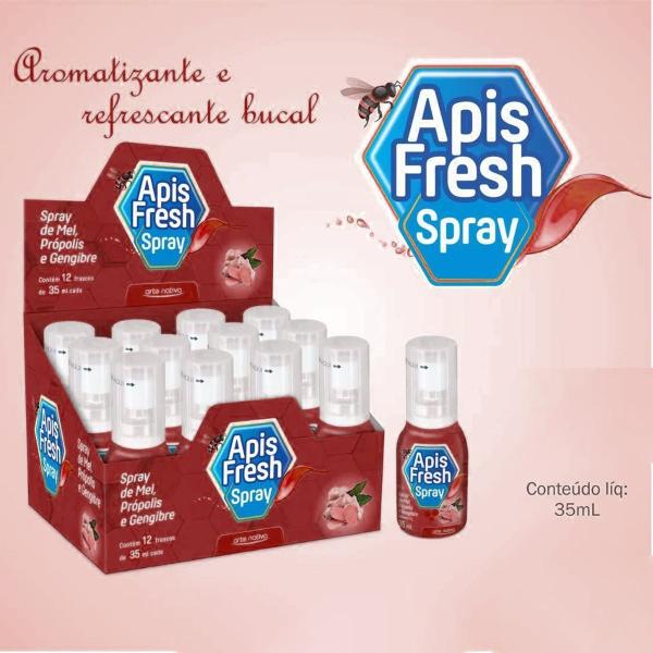 Imagem de Aromatizante Bucal Apis Fresh Spray Mel Romã 35ml Kit c/3un