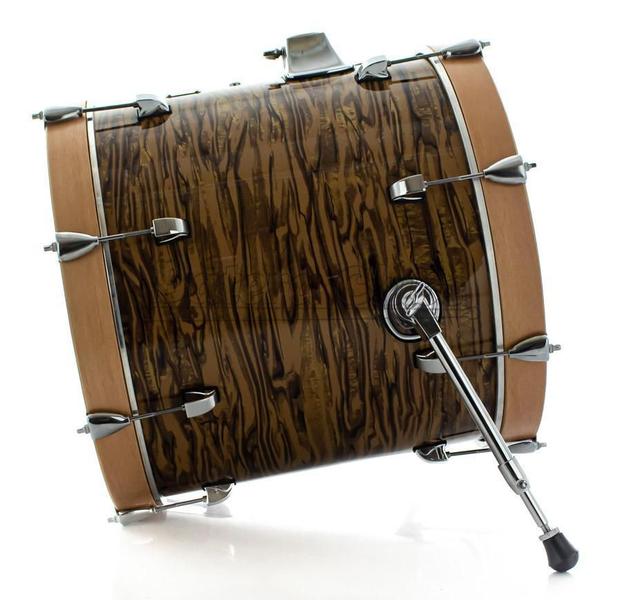 Imagem de Aros de Madeira para Bumbo 16 EdBatuk Drums com Borracha Protetora de Aro para o Pedal (Par)