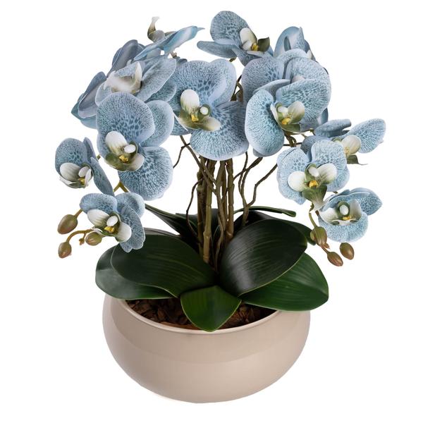 Imagem de Arranjo De Orquídea 4 Hastes Flor Artificial Centro de Mesa Decorativo