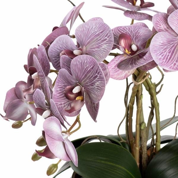Imagem de Arranjo De Orquídea 4 Hastes Flor Artificial Centro de Mesa Decorativo