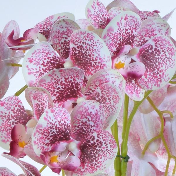 Imagem de Arranjo de Orquídea Artificial com Pintas Vinho Manu