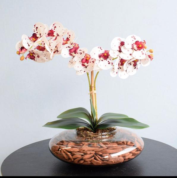 Imagem de Arranjo de Orquídea Artificial Realista Enfeite de Mesa