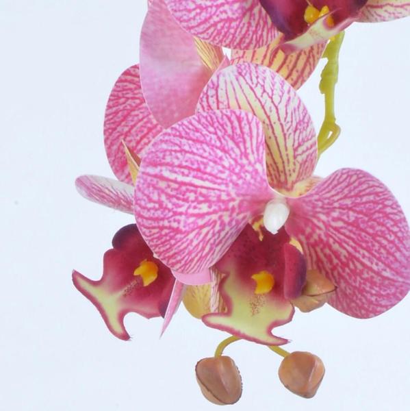 Imagem de Arranjo de Orquídea Artificial Rosa em Cachepô Gabi