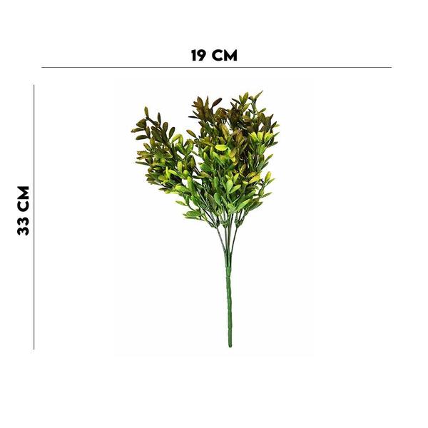 Arranjo Grass Flor Arte com Print Verde Outono 33cm Imagem de Arranjo Grass Flor Arte com Print Verde Outono 33cm