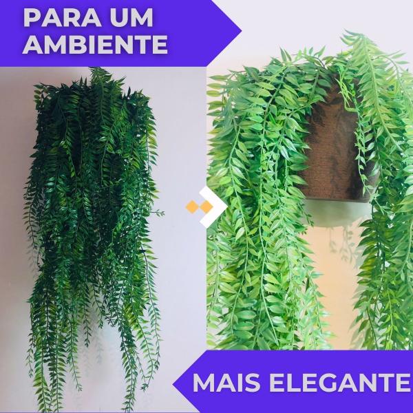 Imagem de Arranjo Pendentes Artificiais + Vaso de Planta Decoração Casa, Casamento, Quarto, Escritório