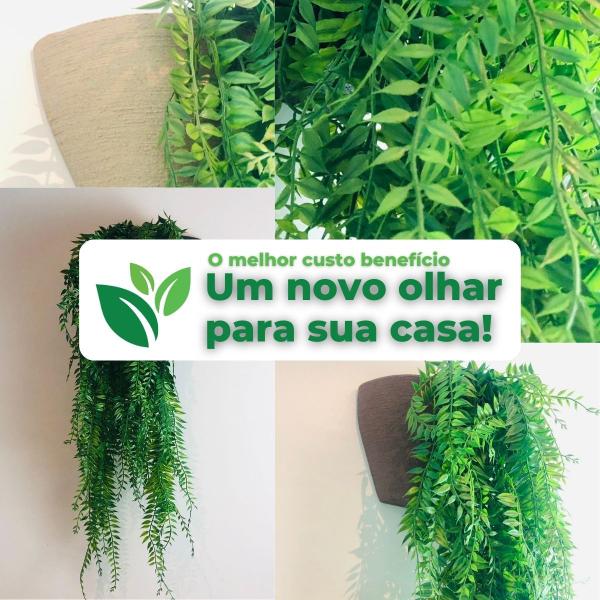 Imagem de Arranjo Pendentes Artificiais + Vaso de Planta Decoração Casa, Casamento, Quarto, Escritório