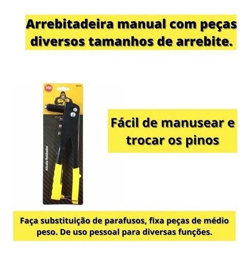 Imagem de Arrebitador Manual 9,5 Tipo Alicate 4 Bicos  Chave Manuteção