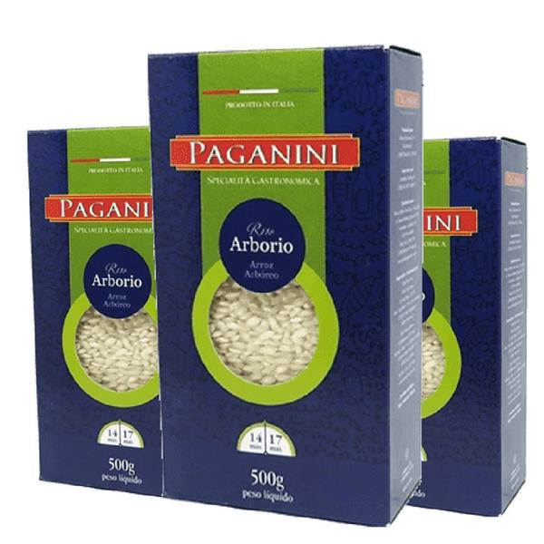 Imagem de Arroz Arbório Paganini 500G (3 Pacotes)