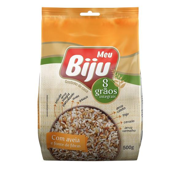 ARROZ BIJU 8 GRAOS INT. AVEIA 500g - Meu Biju Imagem de ARROZ BIJU 8 GRAOS INT. AVEIA 500g