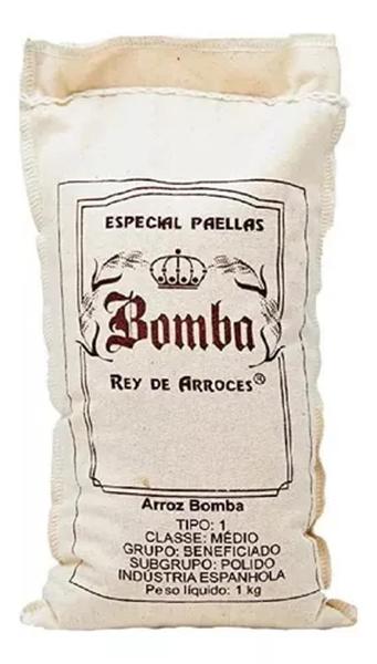 Imagem de Arroz Bomba Especial Paella Rey De Arroces Imp Espanha 1kg.
