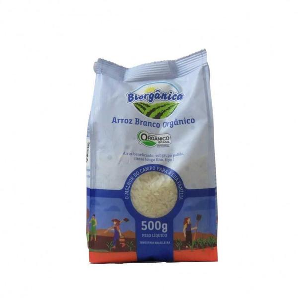 Arroz Branco Orgânico 500G - Biorgânica - Orgânicos Sem Marca Imagem de Arroz Branco Orgânico 500G - Biorgânica