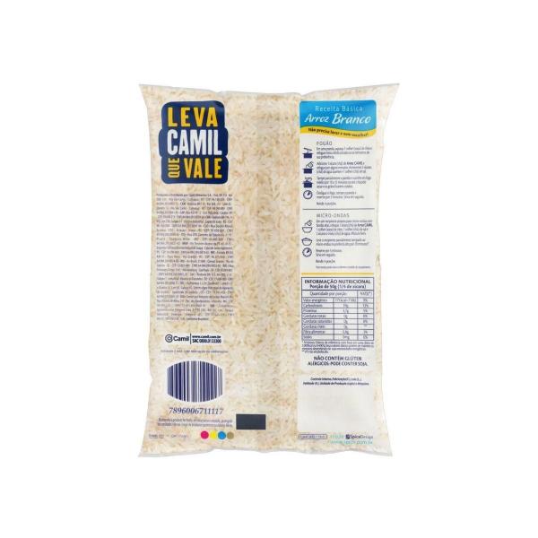 Imagem de Arroz Branco Tipo 1 Longo E Fino Camil Pacote De 1 Kg