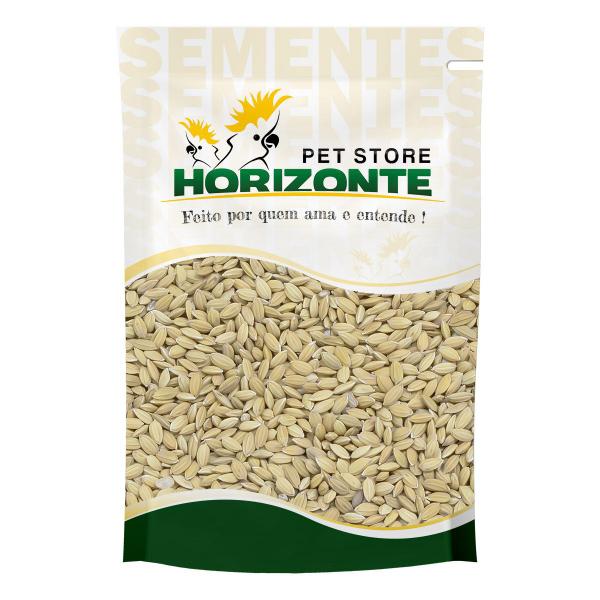 Arroz Cateto 500g - Semente Limpa e Selecionada para Pássaros - Horizonte Imagem de Arroz Cateto 500g - Semente Limpa e Selecionada para Pássaros