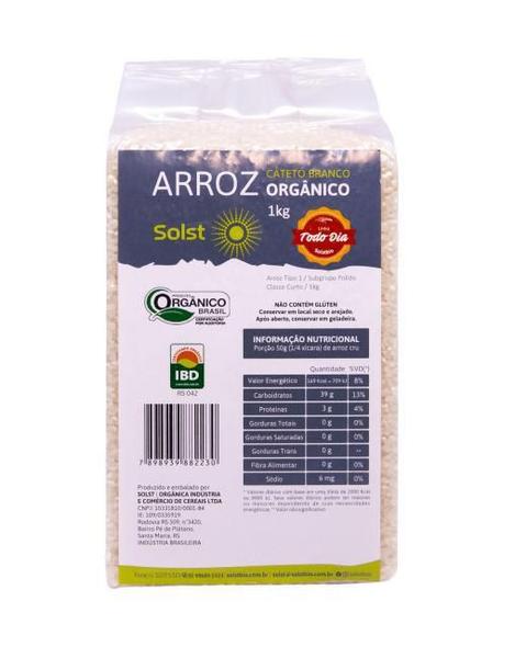 Imagem de Arroz Cateto Orgânico Branco (Tipo Japonês) Vácuo Solst 1 Kg