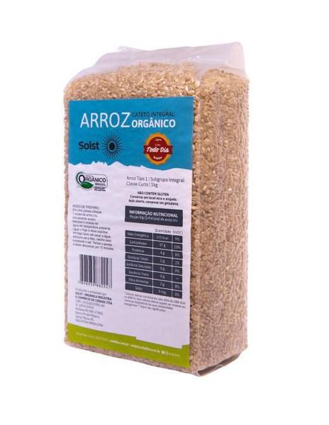 Arroz Cateto Orgânico Integral (Tipo Japonês) Solst 1 Kg Imagem de Arroz Cateto Orgânico Integral (Tipo Japonês) Solst 1 Kg