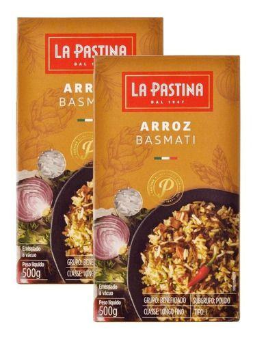 Imagem de Arroz Indiano Basmati La Pastina Kit Com 2 Unidades 500g