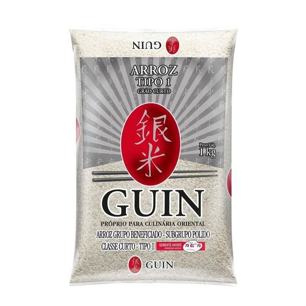 Arroz Japonês Grão Curto 1Kg Guin Imagem de Arroz Japonês Grão Curto 1Kg Guin