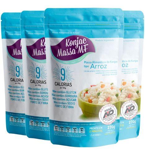 Imagem de Arroz Massa Shirataki 9 Calorias 4 X 270g Konjac