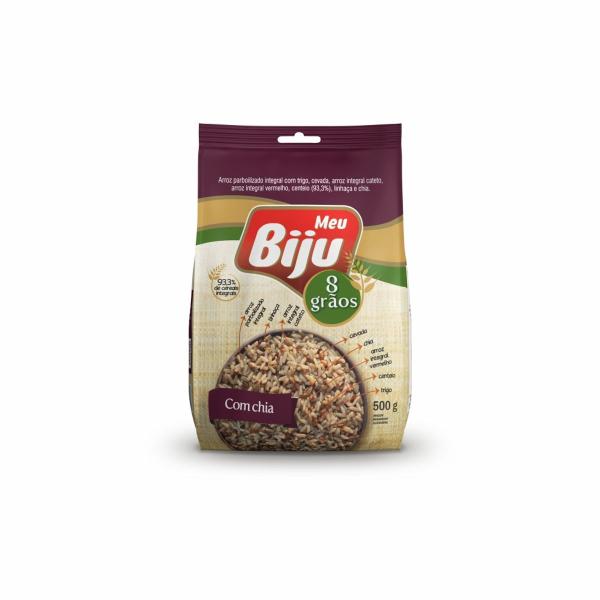 Imagem de Arroz Meu Biju 8 Grãos Com Chia 500G