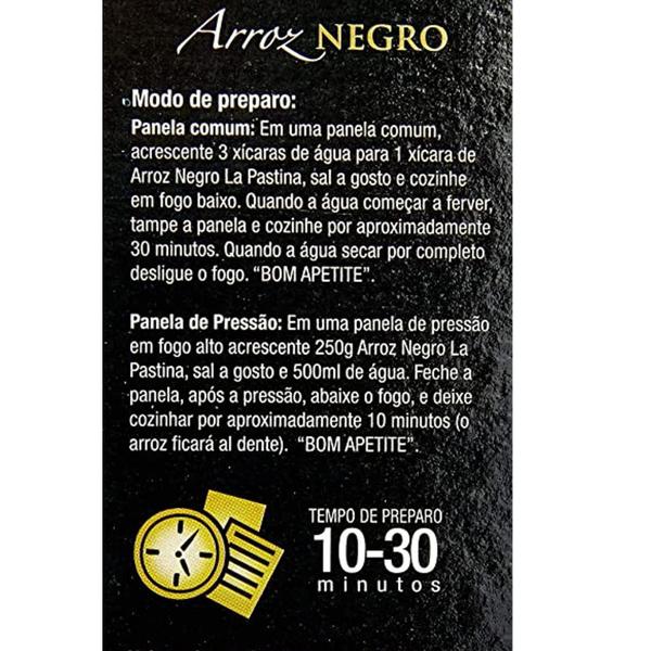 Imagem de Arroz Negro Italiano La Pastina 500G (3 Unidades)