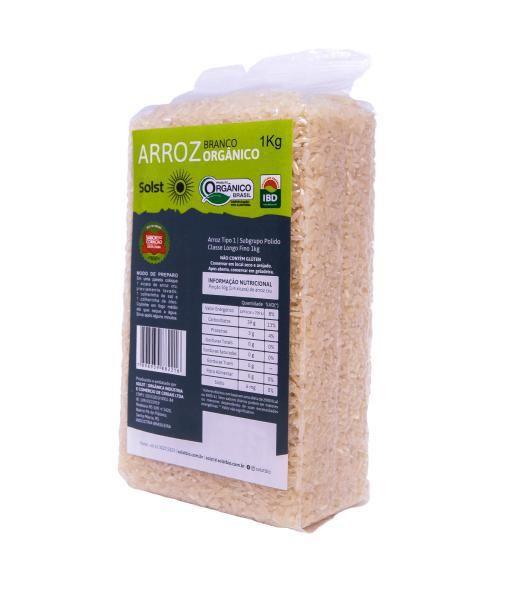 Arroz Orgânico Polido Agulhinha À Vácuo Solst 1 Kg Imagem de Arroz Orgânico Polido Agulhinha À Vácuo Solst 1 Kg