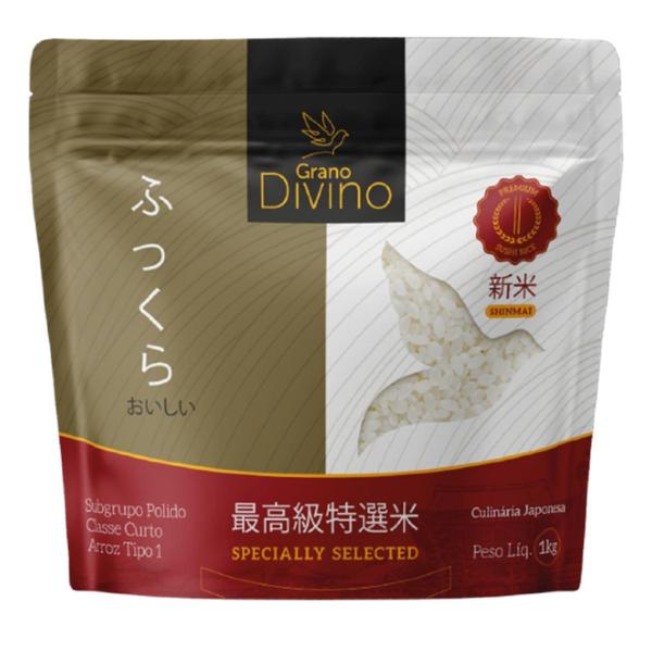 Arroz Para Sushi Premium Grano Divino 1Kg Imagem de Arroz Para Sushi Premium Grano Divino 1Kg