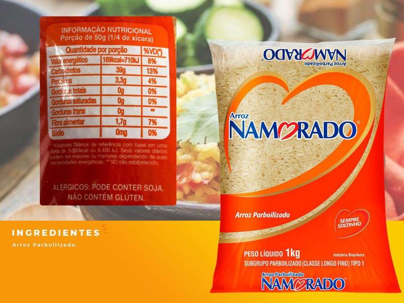 Arroz Parboilizado Namorado Tipo 1 Sempre Soltinho 1Kg - Camil Imagem de Arroz Parboilizado Namorado Tipo 1 Sempre Soltinho 1Kg - Camil